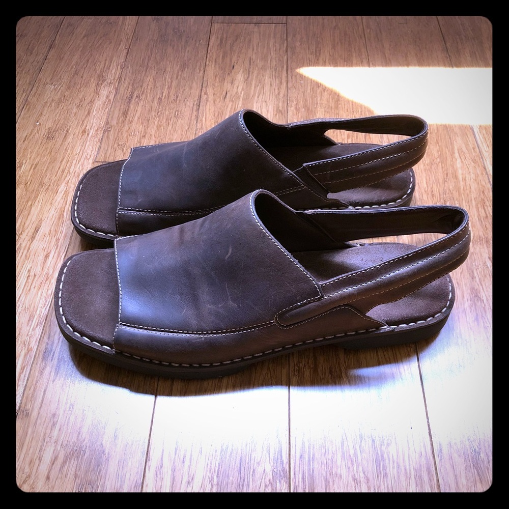 Cole Haan Lawton Brown Leather Sandals Sz 11.5
